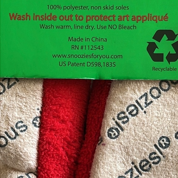 Brand New Ugly Christmas Snoozies Cozy Red Green Slippers Funny Snowman Non-Skid - Picture 7 of 12